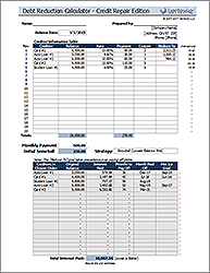 Credit Repair Spreadsheet