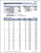 Simple Interest Loan Calculator