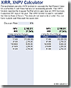 XNPV and XIRR Calculator