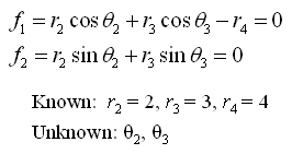 Non-Linear System of Equations