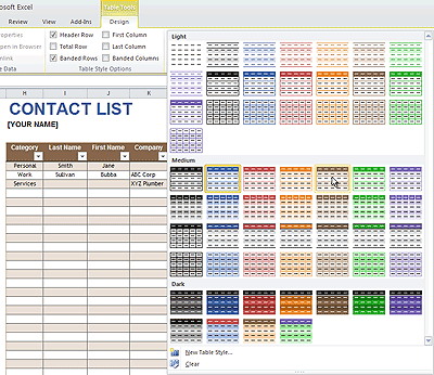 TotalSheets Theme Colors