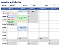 Thumbnail - Appointment Schedule Template