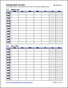 Thumbnail - Biweekly Work Schedule Template