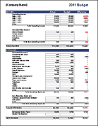 Thumbnail - Business Budget Template