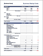 Thumbnail - Business Startup Costs Template