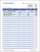 Thumbnail - Checkbook Register