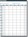 Printable Class Schedule - Thumbnail