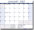 Excel Calendar PRO - Landscape