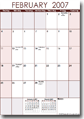 Excel Calendar PRO - Portrait