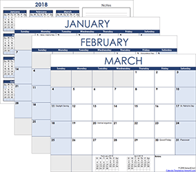 Full-Year Calendar Templates