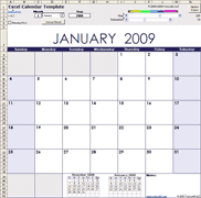 Original Excel Calendar Template