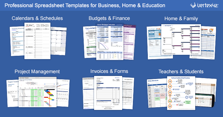 Excel Spreadsheet Templates by TotalSheets