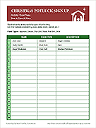 Thumbnail - Christmas Potluck Sign Up Sheet