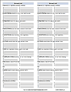 Grocery List Template