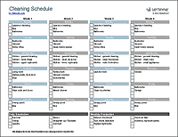 Thumbnail - House Cleaning Schedule Template