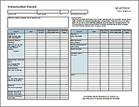 Thumbnail - Immunization Record Template