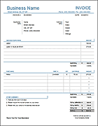 Auto Repair Invoice - Light Version - Thumbnail