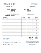 Invoice with Hours and Rate