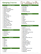 Thumbnail - Camping Checklist