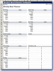 Weekly Meal Planner - Portrait Format