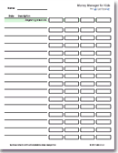 Printable Money Management Worksheet