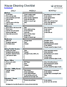 House Cleaning Checklist Template