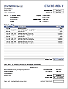 Thumbnail - Rental Billing Statement Template