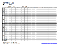 Thumbnail - Running Log Template