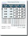 Time Sheet for California Overtime