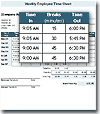 Time Sheet with Breaks in Minutes