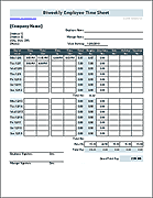 Thumbnail - Time Sheet Template with Breaks