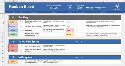 Kanboard Board Spreadsheet Allows Drag and Drop