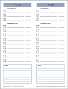 Prioritized To Do List - Portrait, 2-Up (thumbnail)
