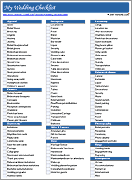 Wedding Checklist Template