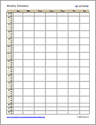 Thumbnail - Weekly Schedule Template