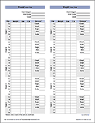 Thumbnail - Weight Loss Log