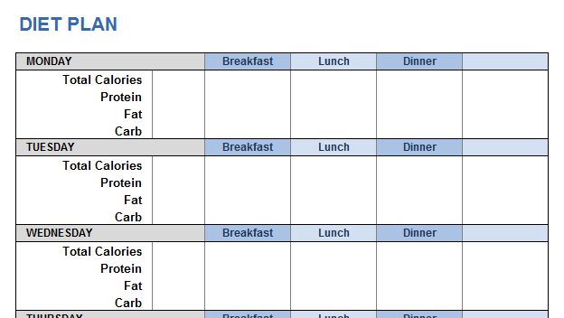 Weight Training Diet Plan