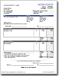 Work Order Template (Advanced)