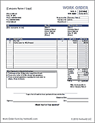 Work Order Form Template