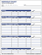 Thumbnail - Workout Chart Template