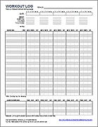 Thumbnail - Workout Log Template