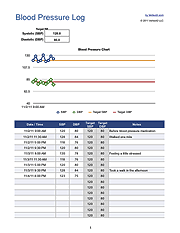 Blood Pressue Log