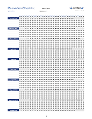 Resolution Checklist