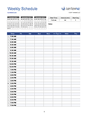 Weekly Schedule