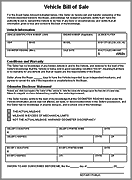 Vehicle Bill of Sale