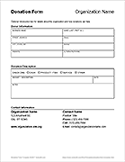 Donation Form Template