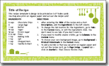 Recipe Card Template