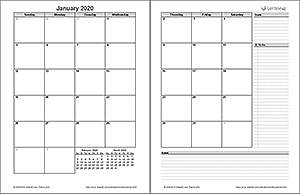 2-Page Monthly Planner Template