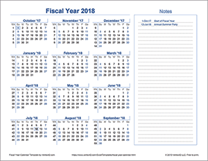 Fiscal Year Calendar