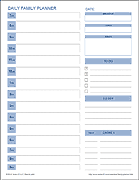 Printable Daily Family Planner